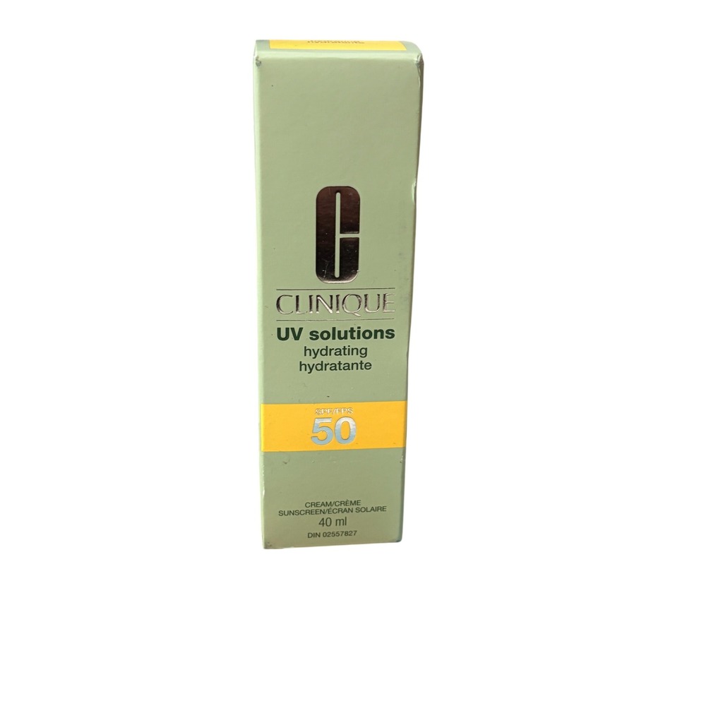 Clinique UV Solutions Hydrating Sunscreen SPF 50 Face Cream 40ml New in Box